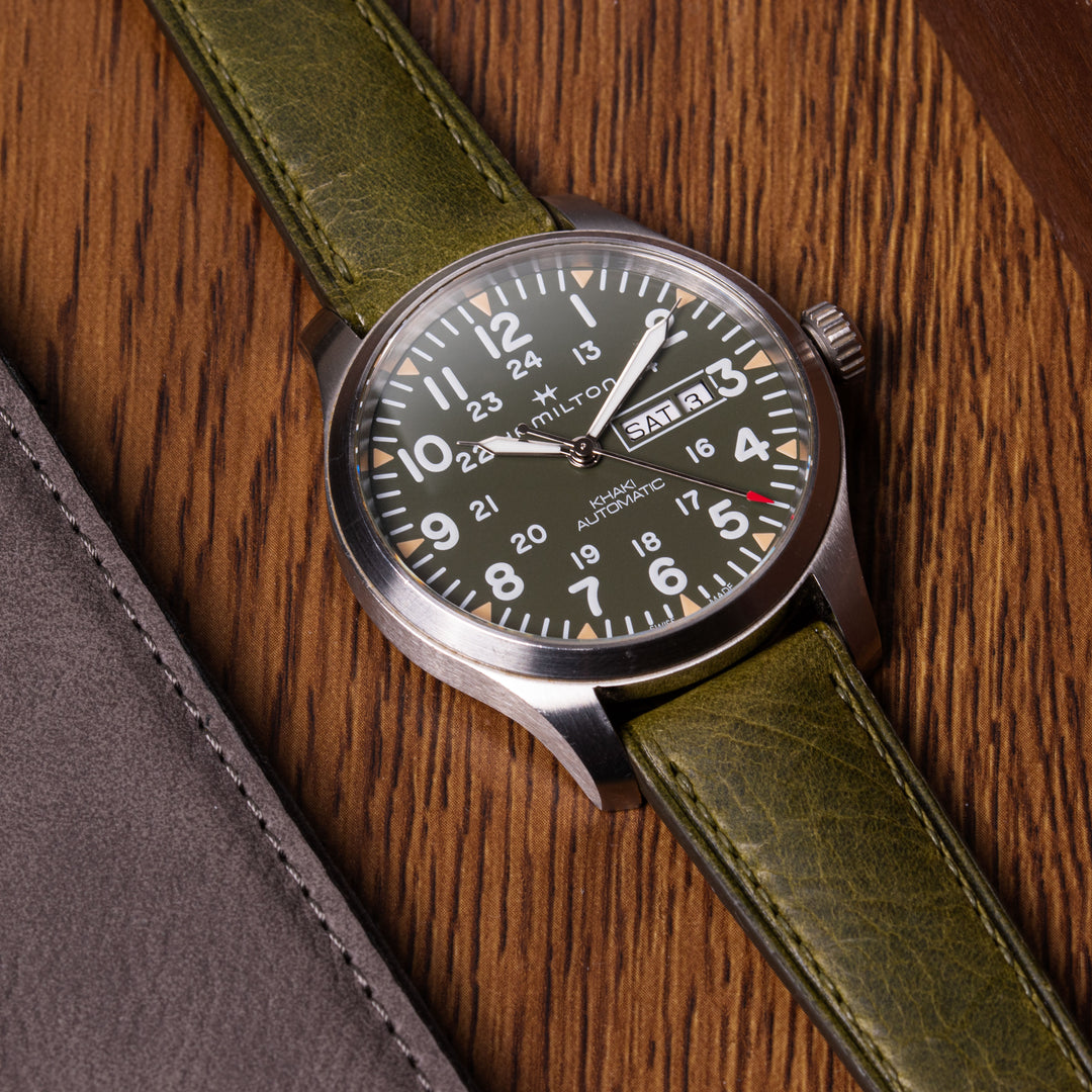 WAXED UP SLIM | OLIVE GREEN | OPTO WATCH CO