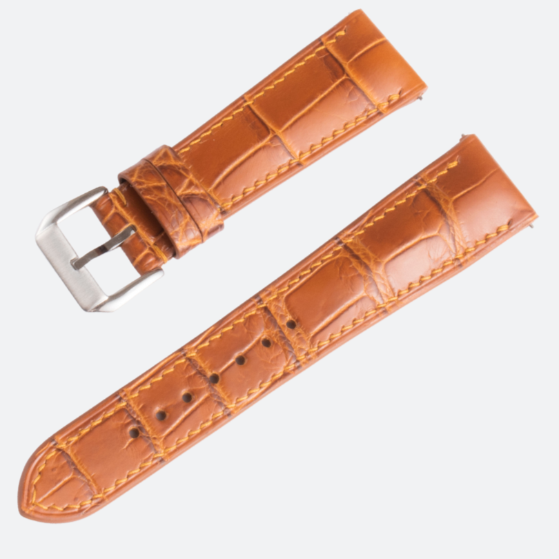 Alligator Honey Brown Watch Strap Alligator Leather Strap OPTO alligator-honey-brown-watch-strap-alligator-leather-strap-opto