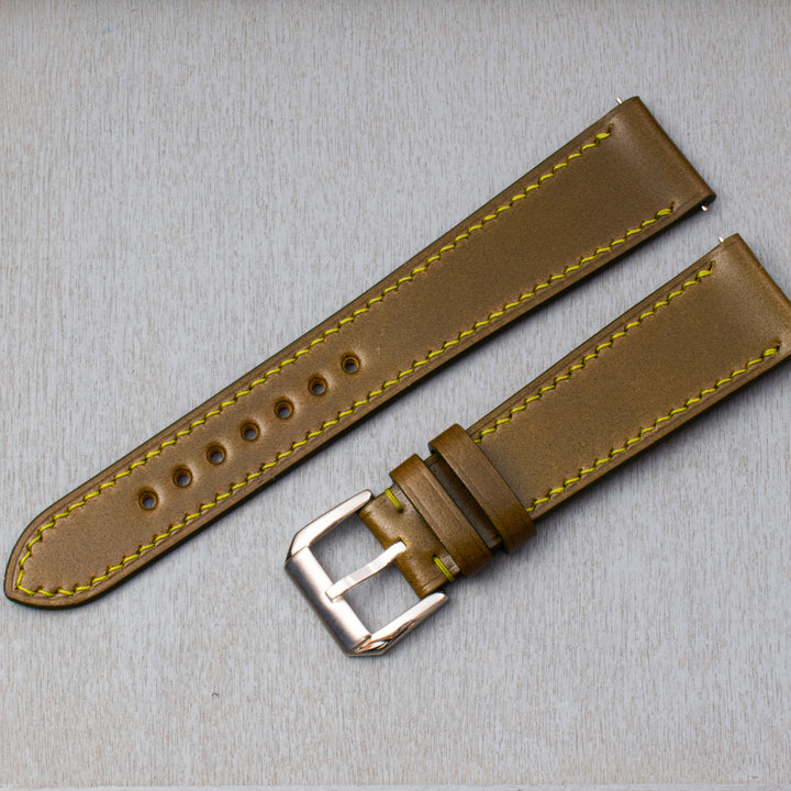 SHELL CORDOVAN SLIM | OLIVE GREEN