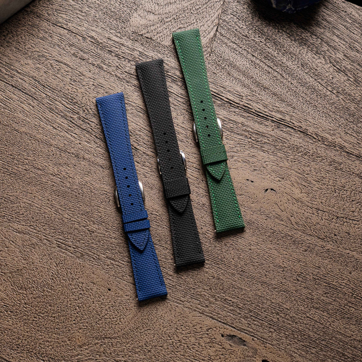RUBBERISED SAILCLOTH WATCH STRAP | OPTO WATCH CO.