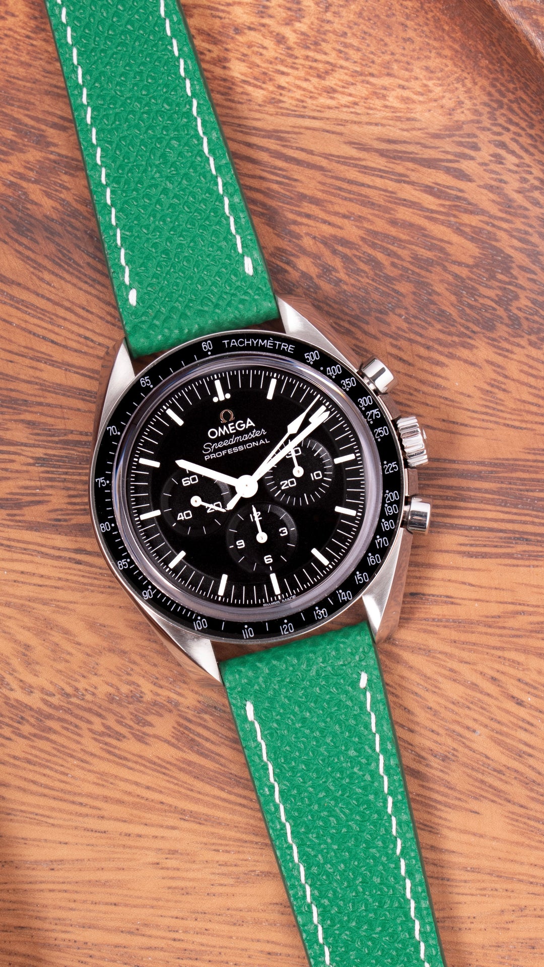 EPSOM | LUSH GREEN LEATHER WATCH STRAP | OPTO WATCH CO