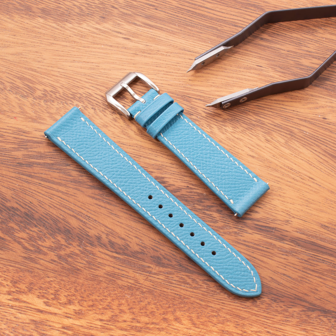 EPSOM | BABY BLUE LEATHER WATCH STRAP | OPTO WATCH CO