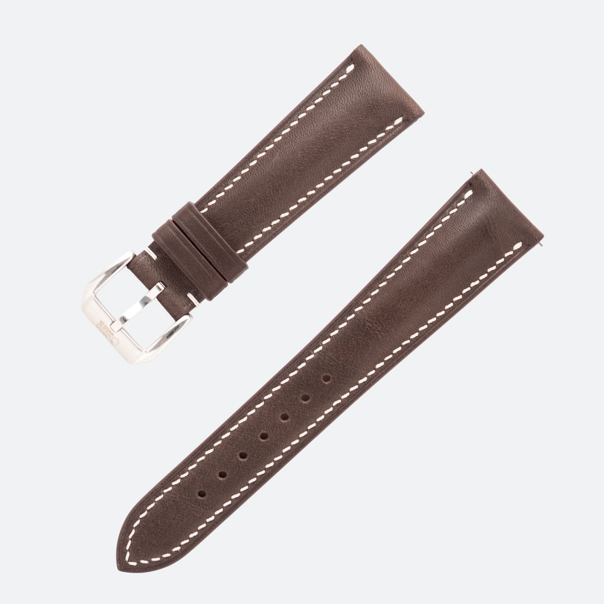 Barenia Slim Dark Brown Leather watch strap by OPTO WATCH CO., photo 2