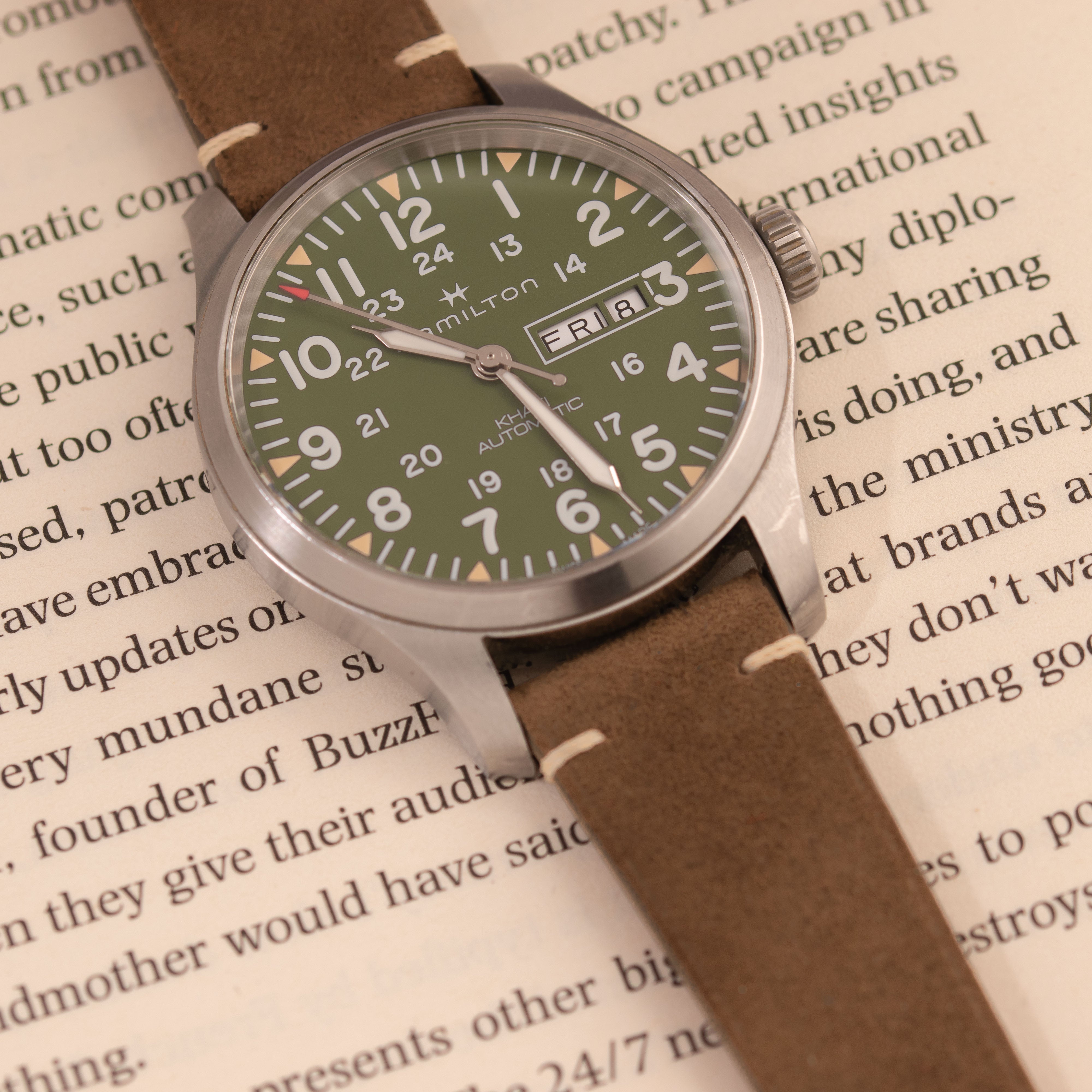 SUEDE | KHAKI | OPTO WATCH CO.