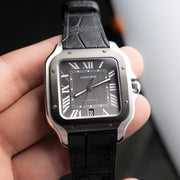 ALLIGATOR | CARTIER SANTOS LARGE | BLACK