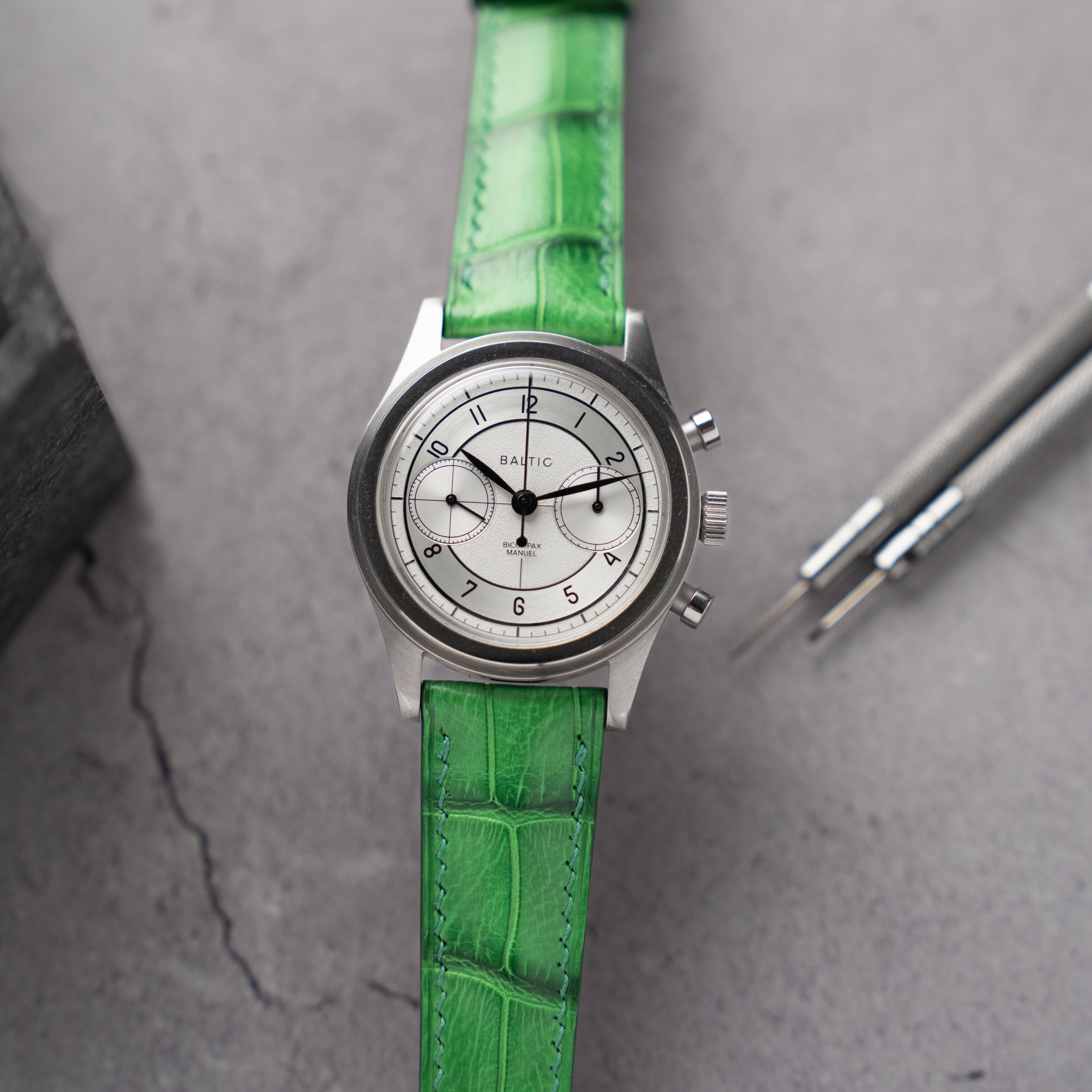 ALLIGATOR WATCH STRAPS | SPRING GREEN – OPTO WATCH CO.