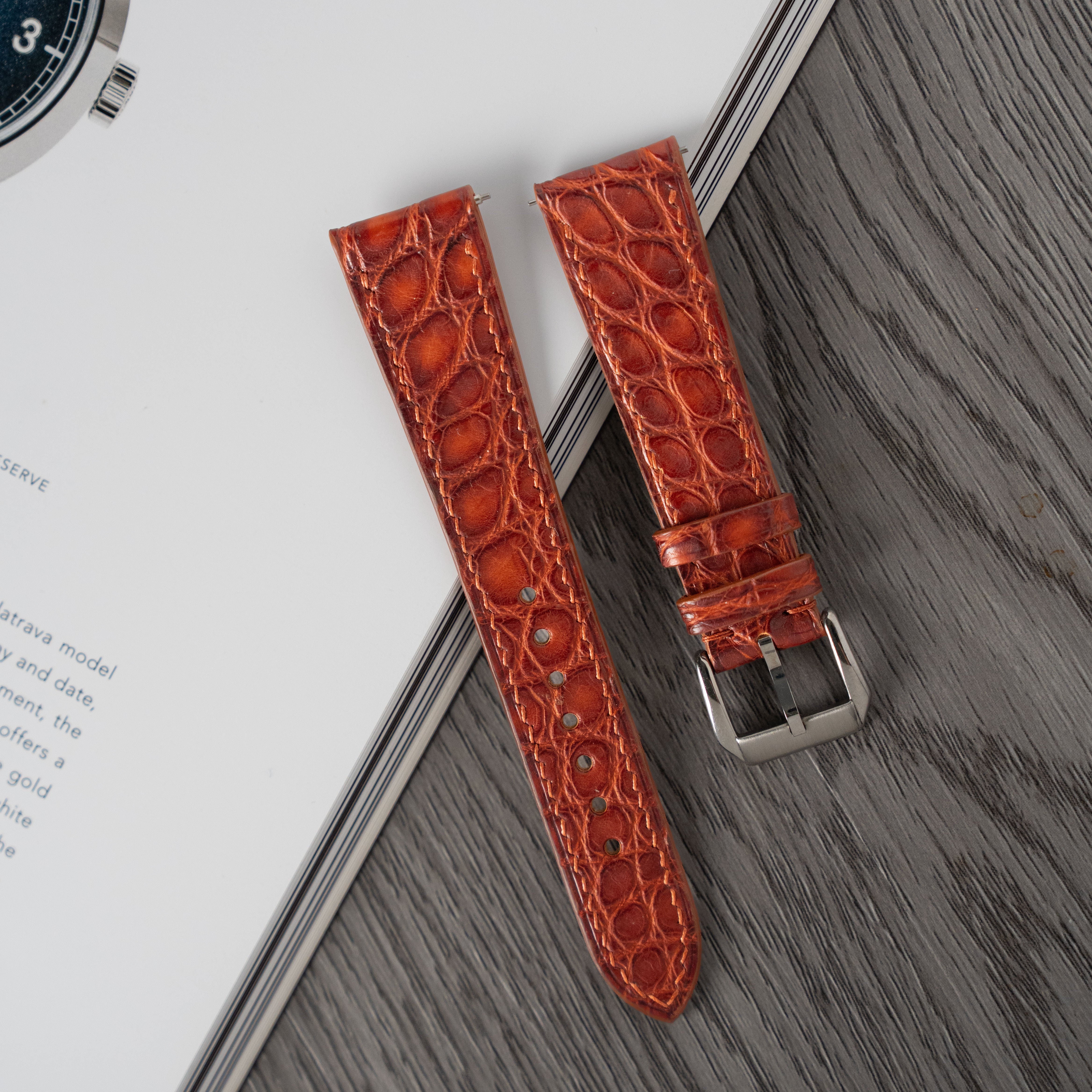 ALLIGATOR FLANKS | TWO TONE BROWN