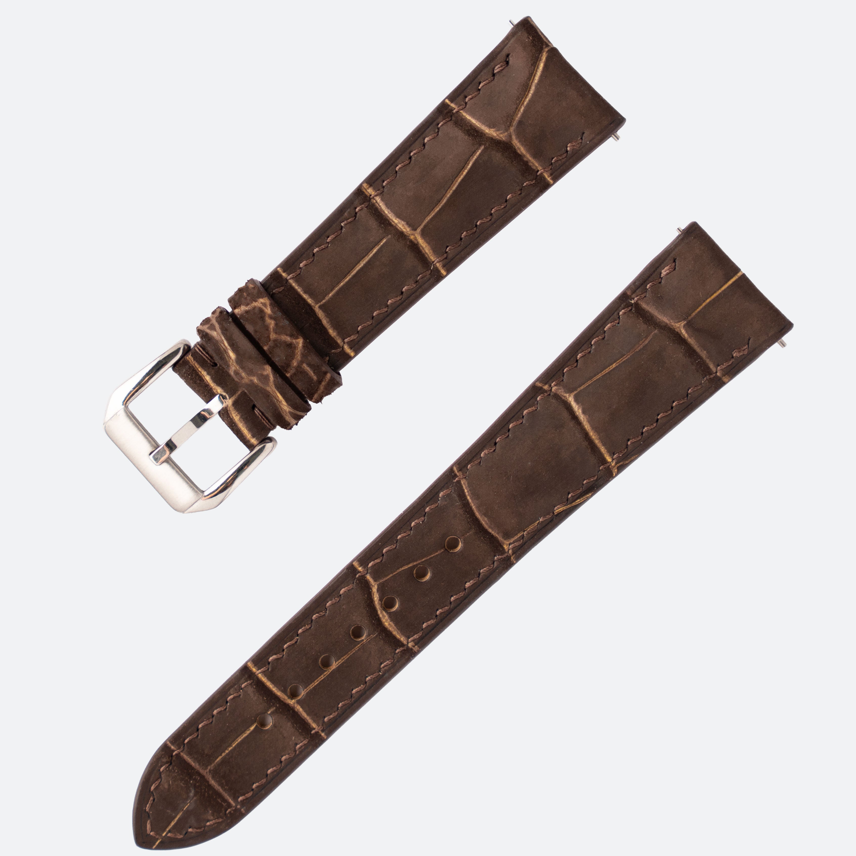 ALLIGATOR | NUBUCK BROWN & GOLD