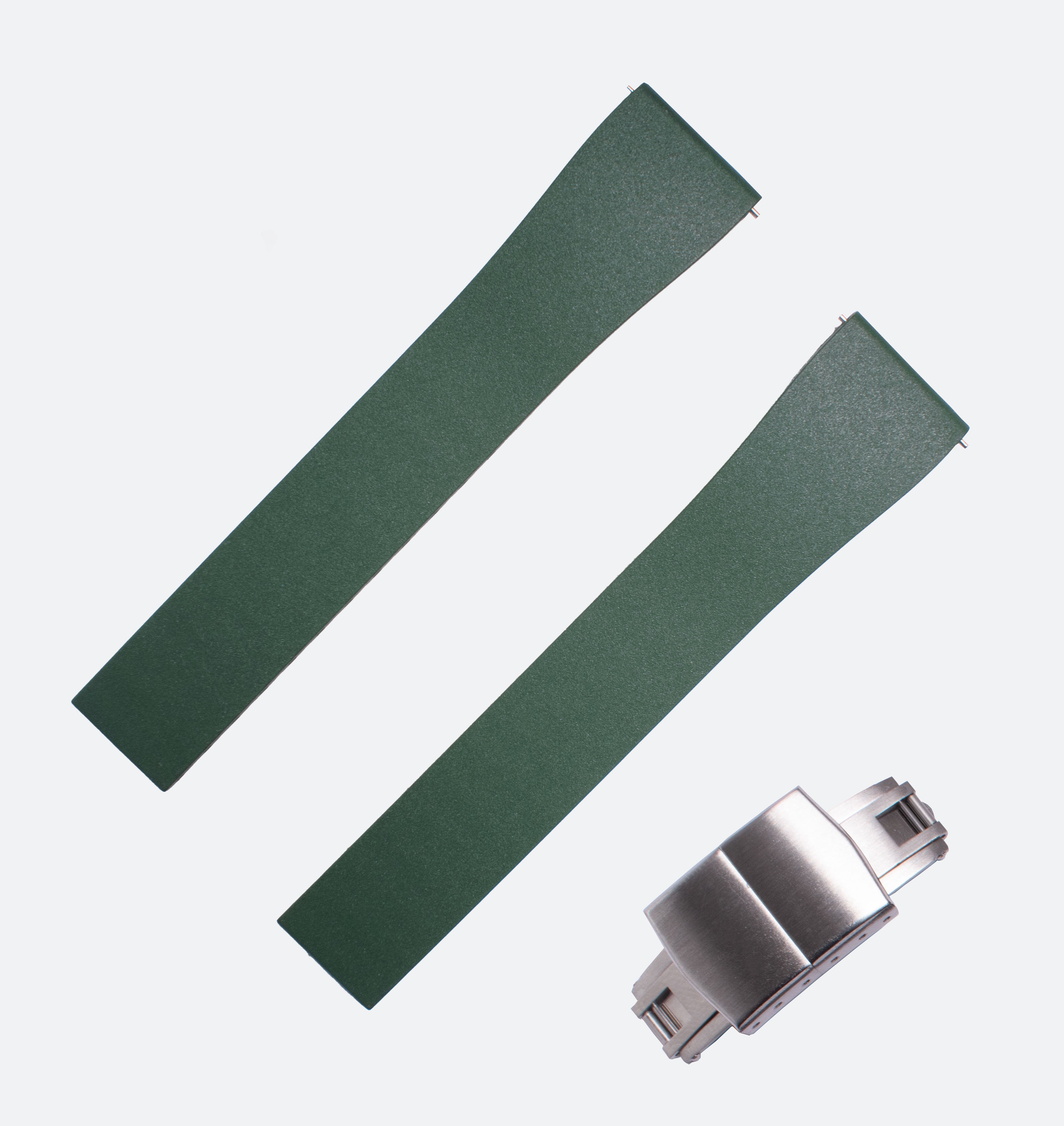 OWC CUSTOMIZABLE SIZE FKM STRAP 2.0 | DARK GREEN