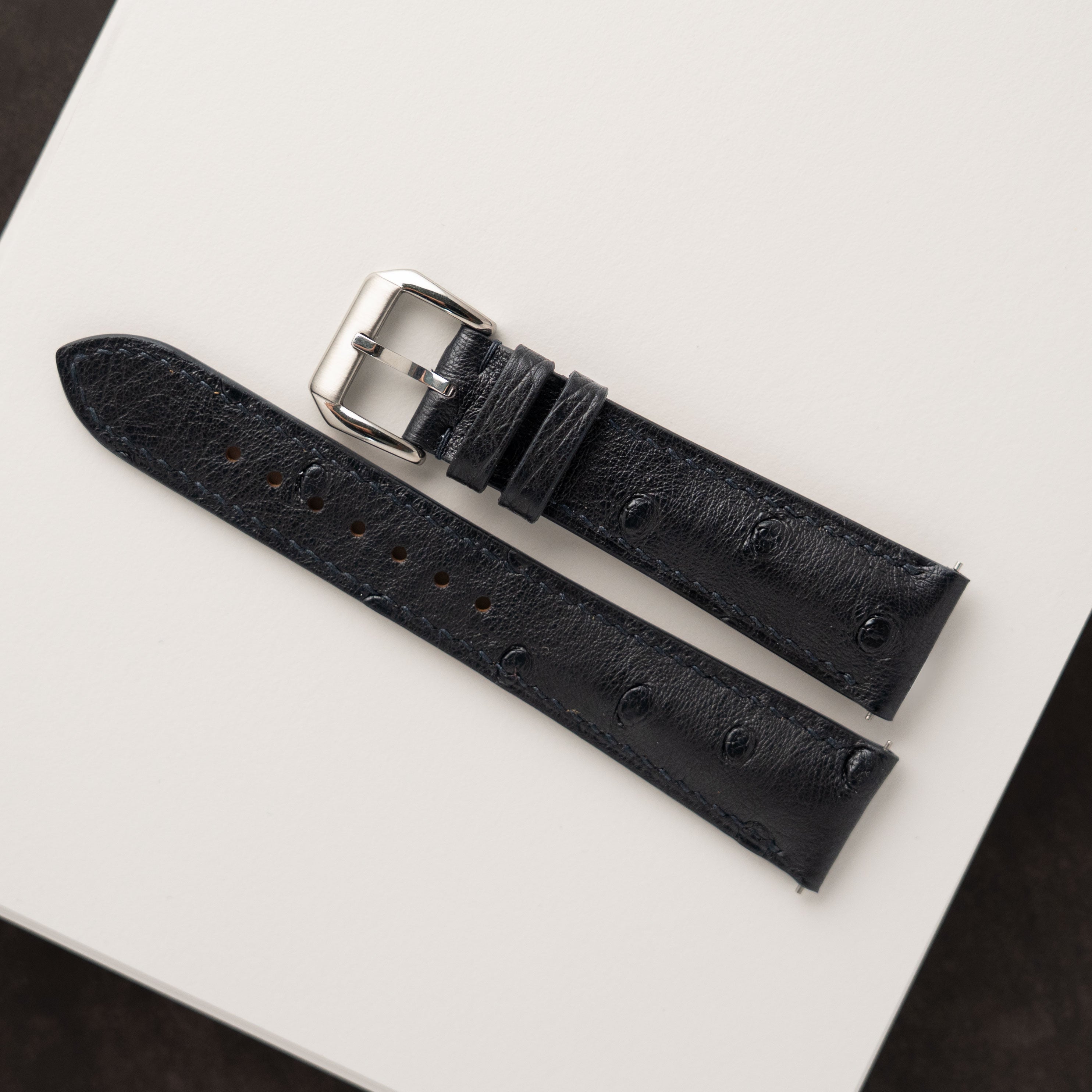 OSTRICH BELLY | BLACK