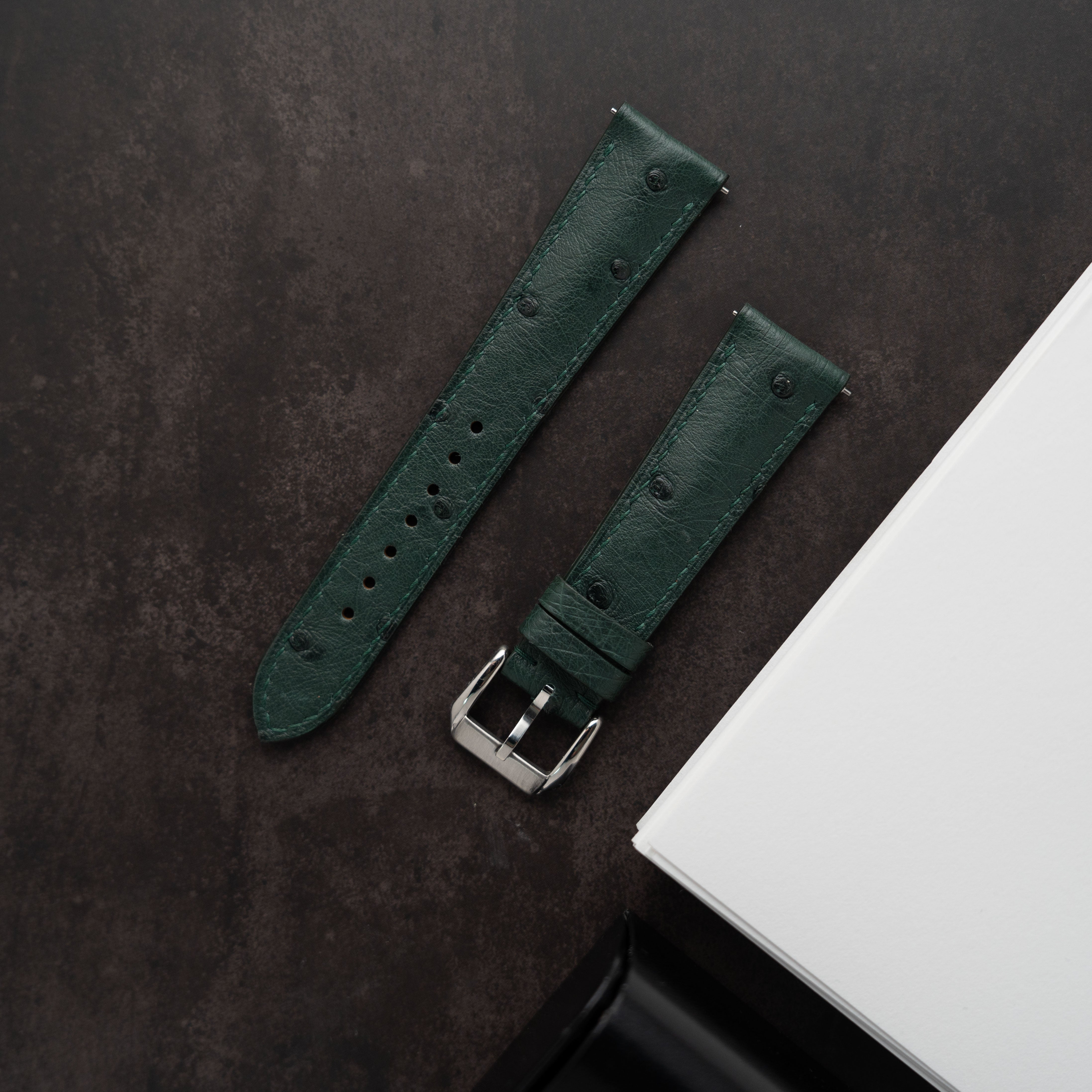 OSTRICH BELLY | GREEN