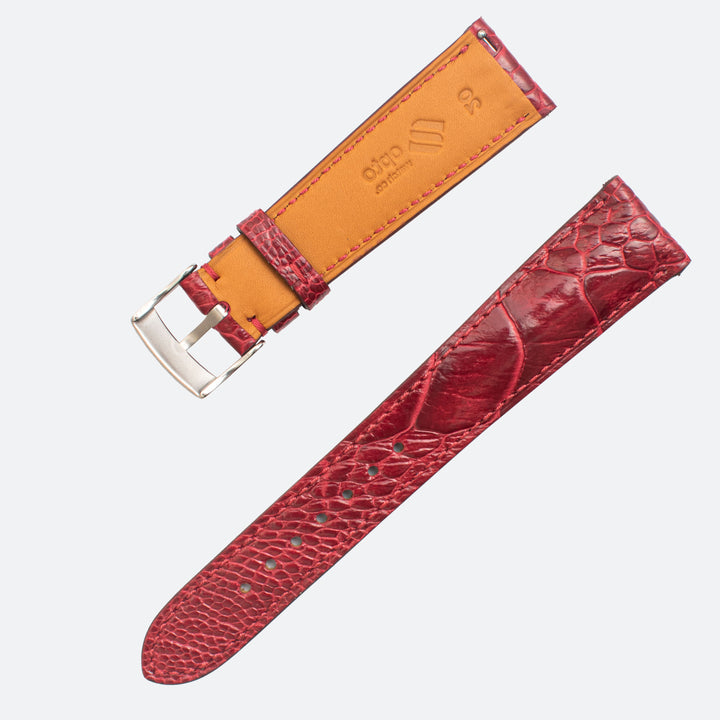 OSTRICH LEG | BURGUNDY | OPTO WATCH CO.