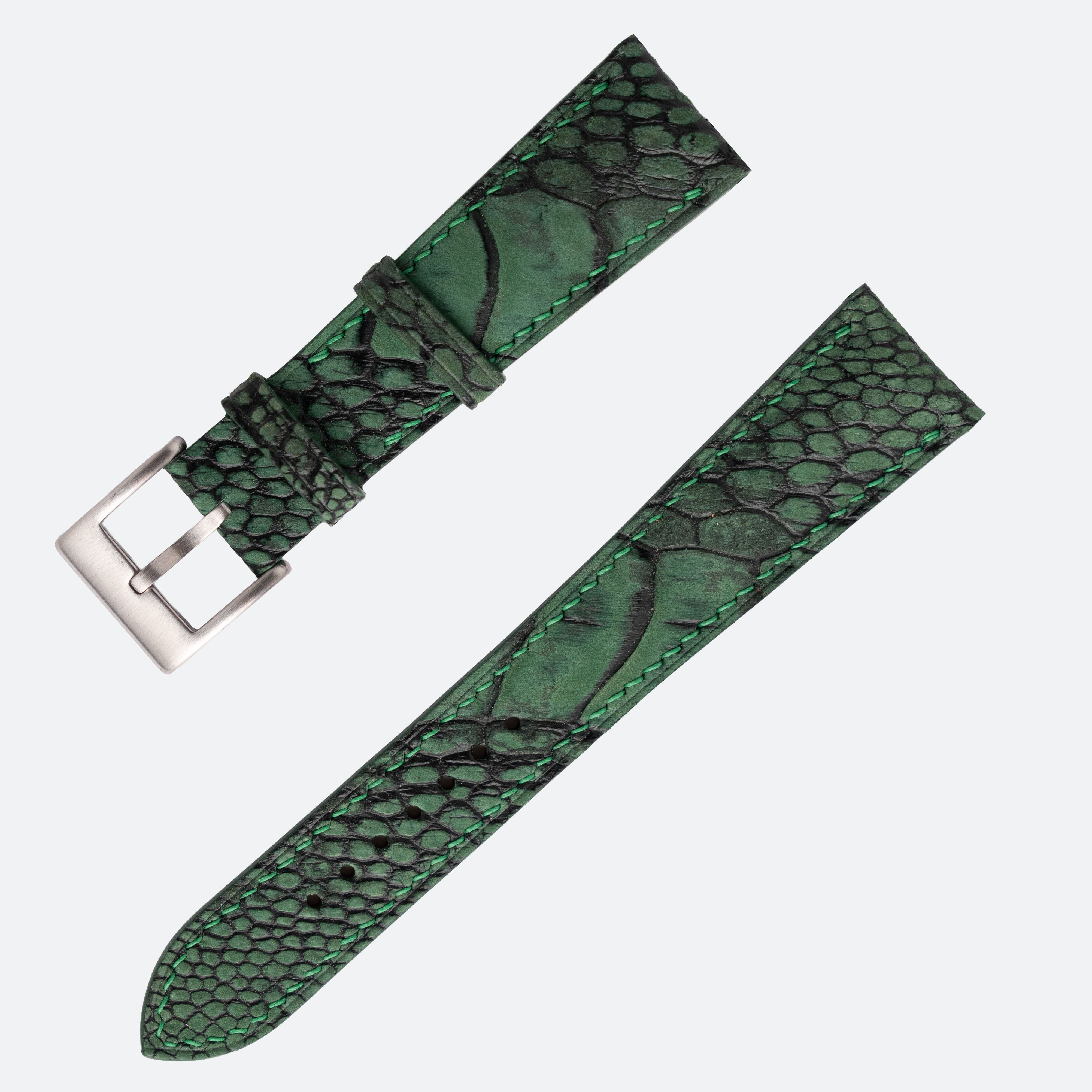 OSTRICH LEG NUBUCK | GREEN