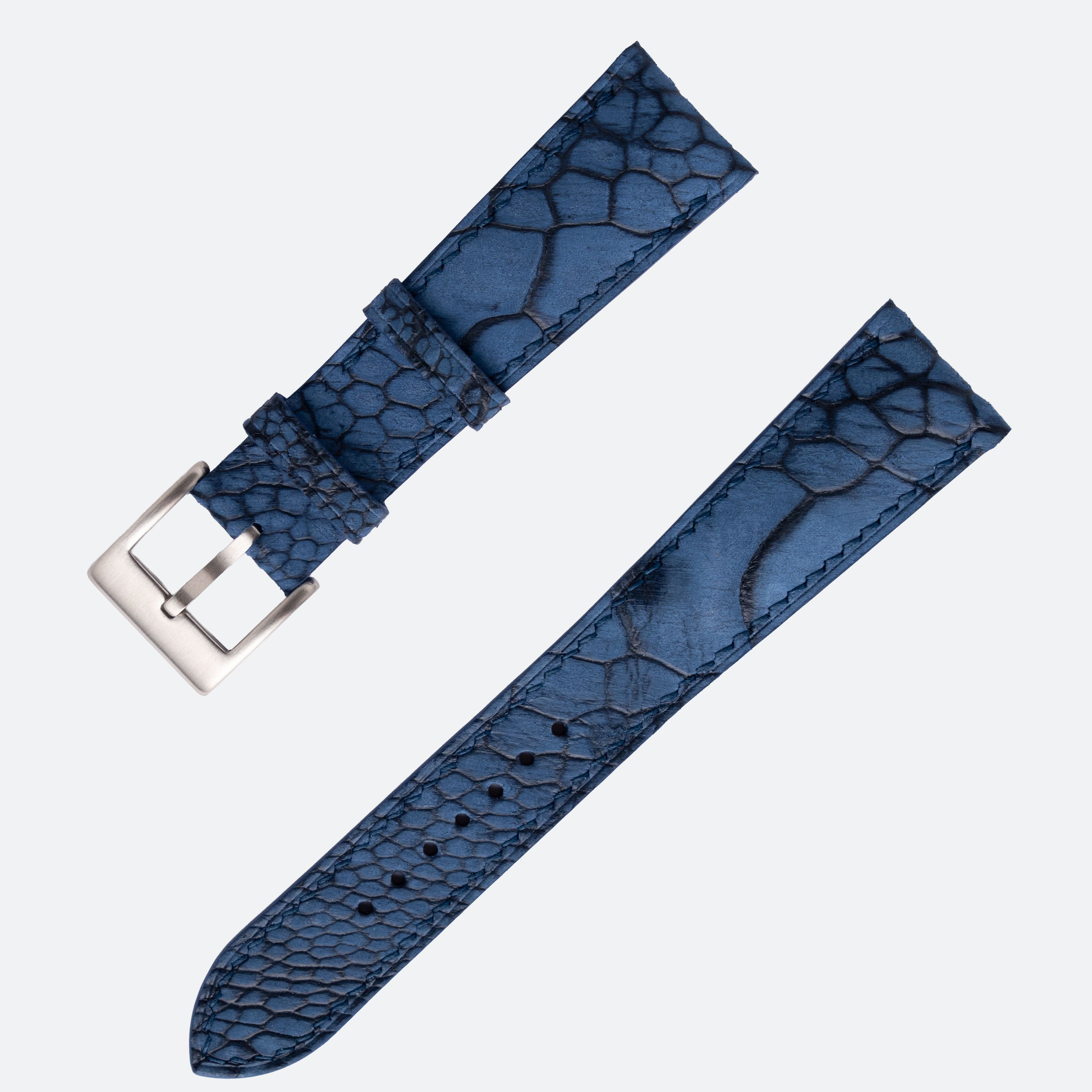 OSTRICH LEG NUBUCK | NAVY