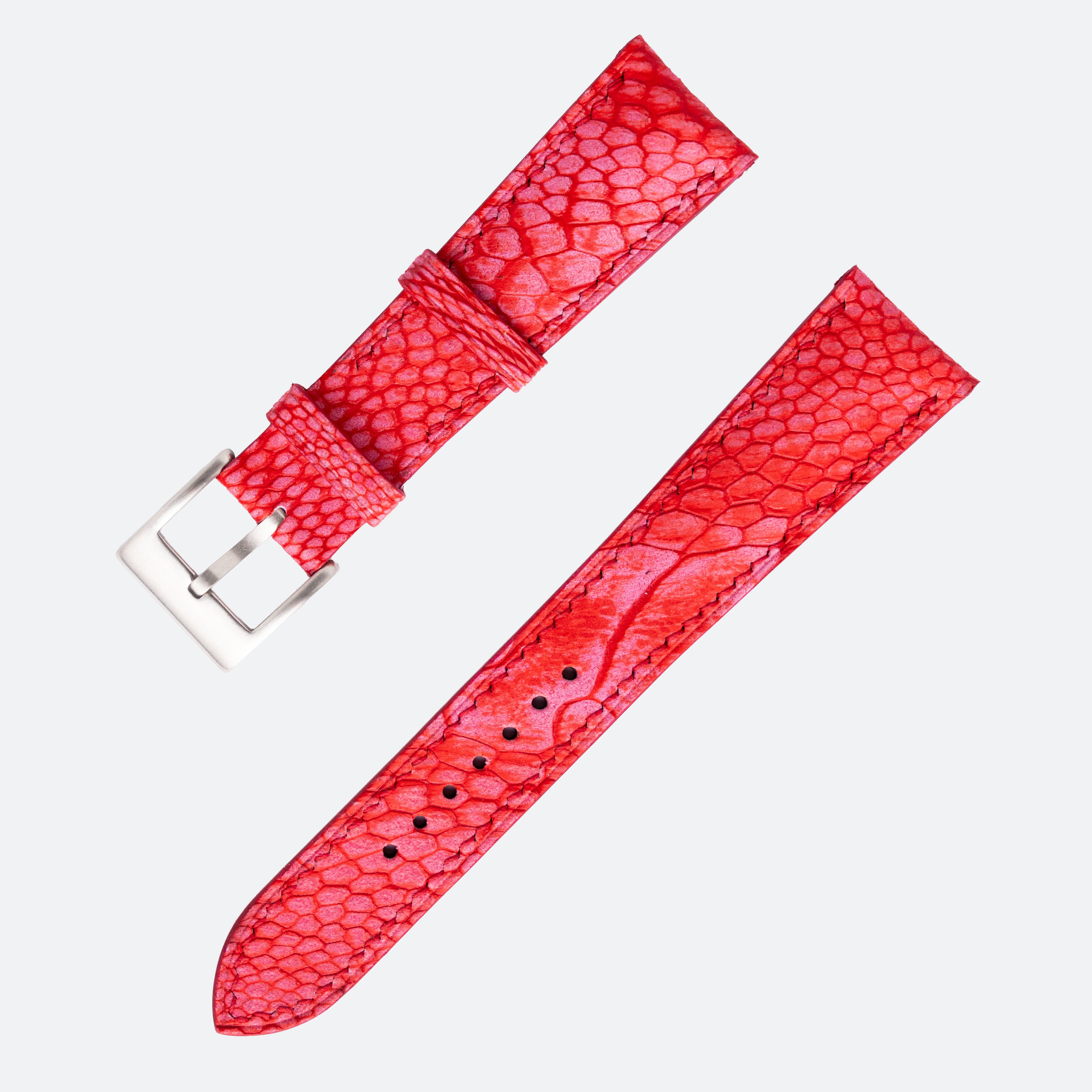 OSTRICH LEG NUBUCK | RED