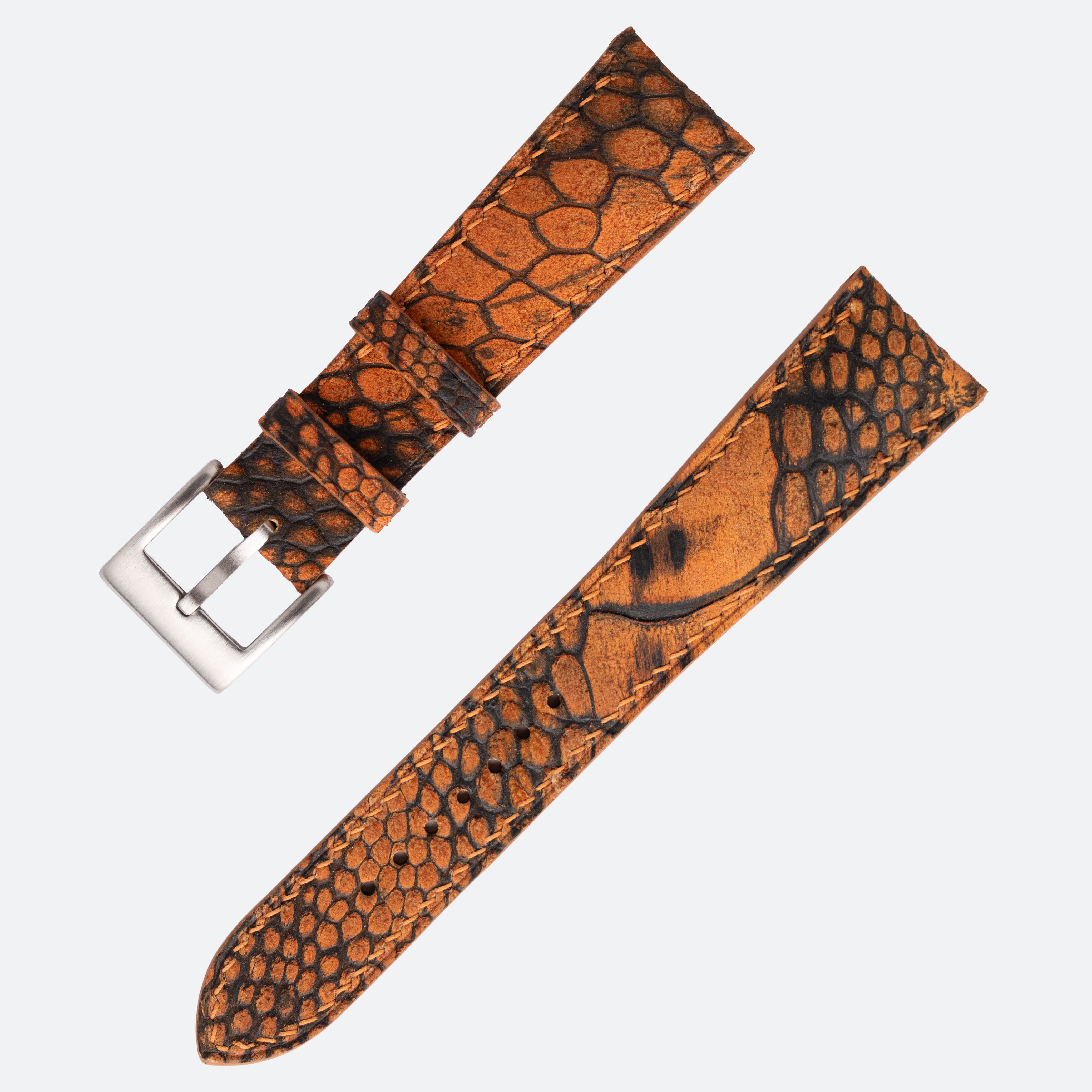 OSTRICH LEG NUBUCK | TAN TWO TONE