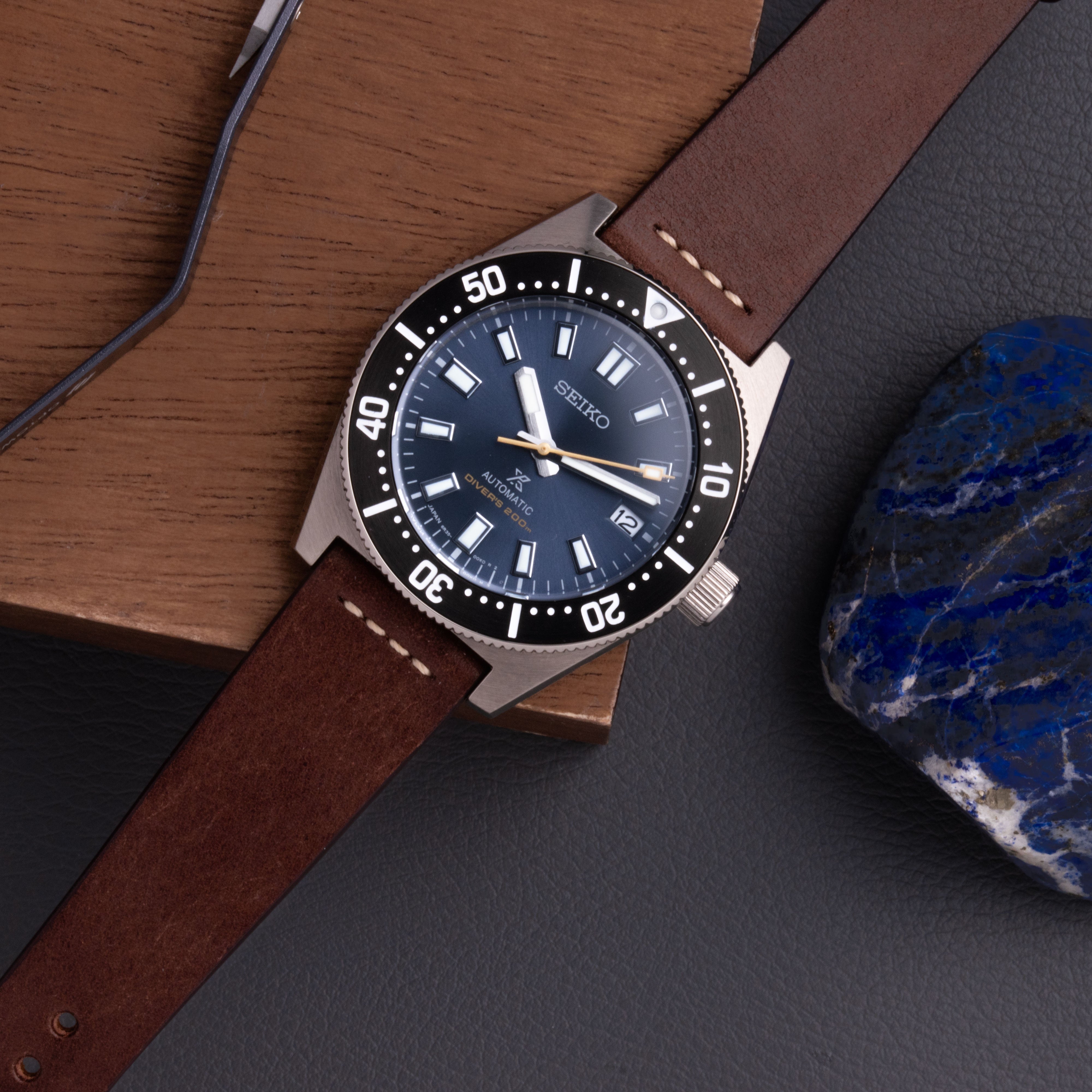 Black Pueblo Watch Straps - Pueblo Leather Watch Strap – OPTO WATCH CO.
