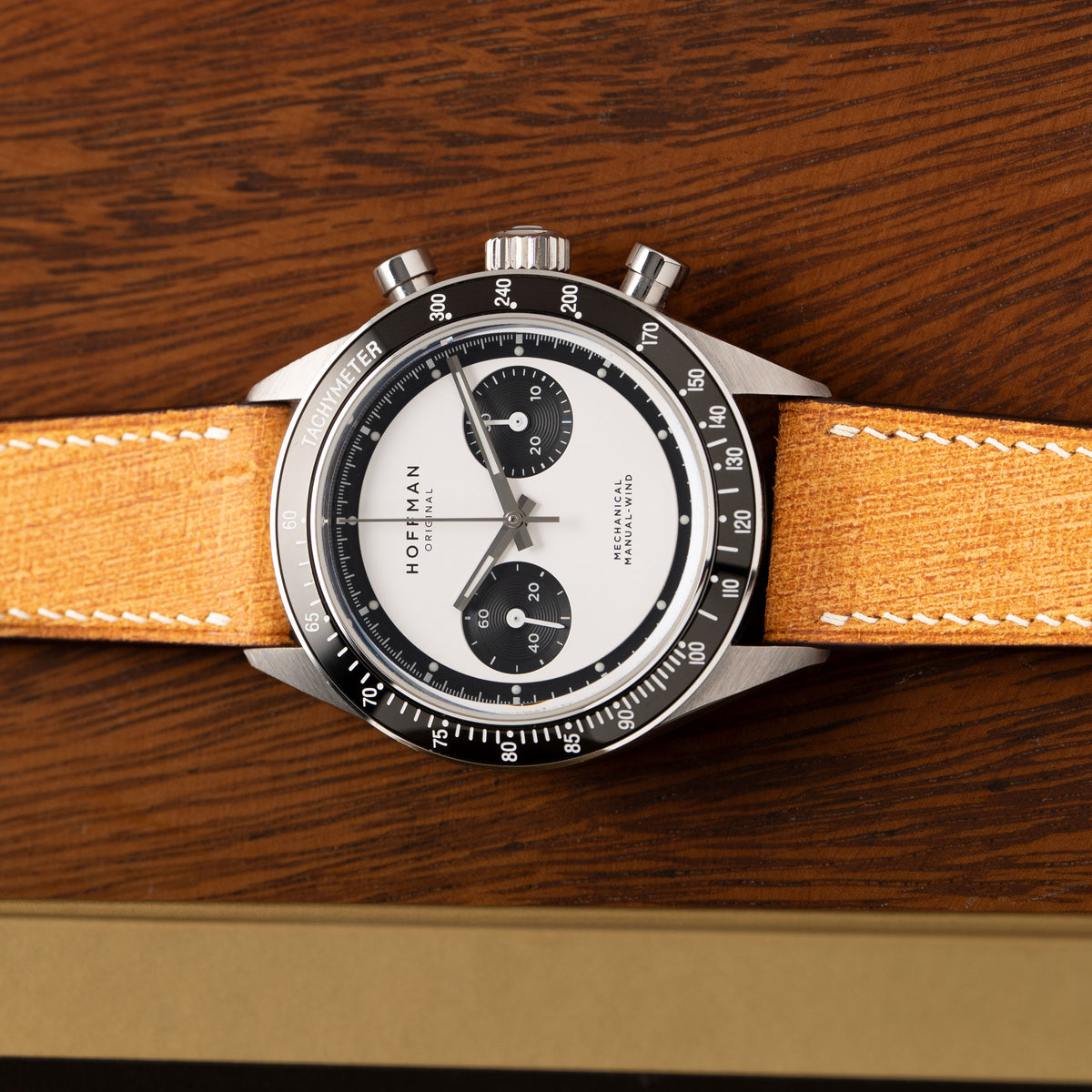 Babele Mustard Leather watch strap by OPTO WATCH CO., photo 4