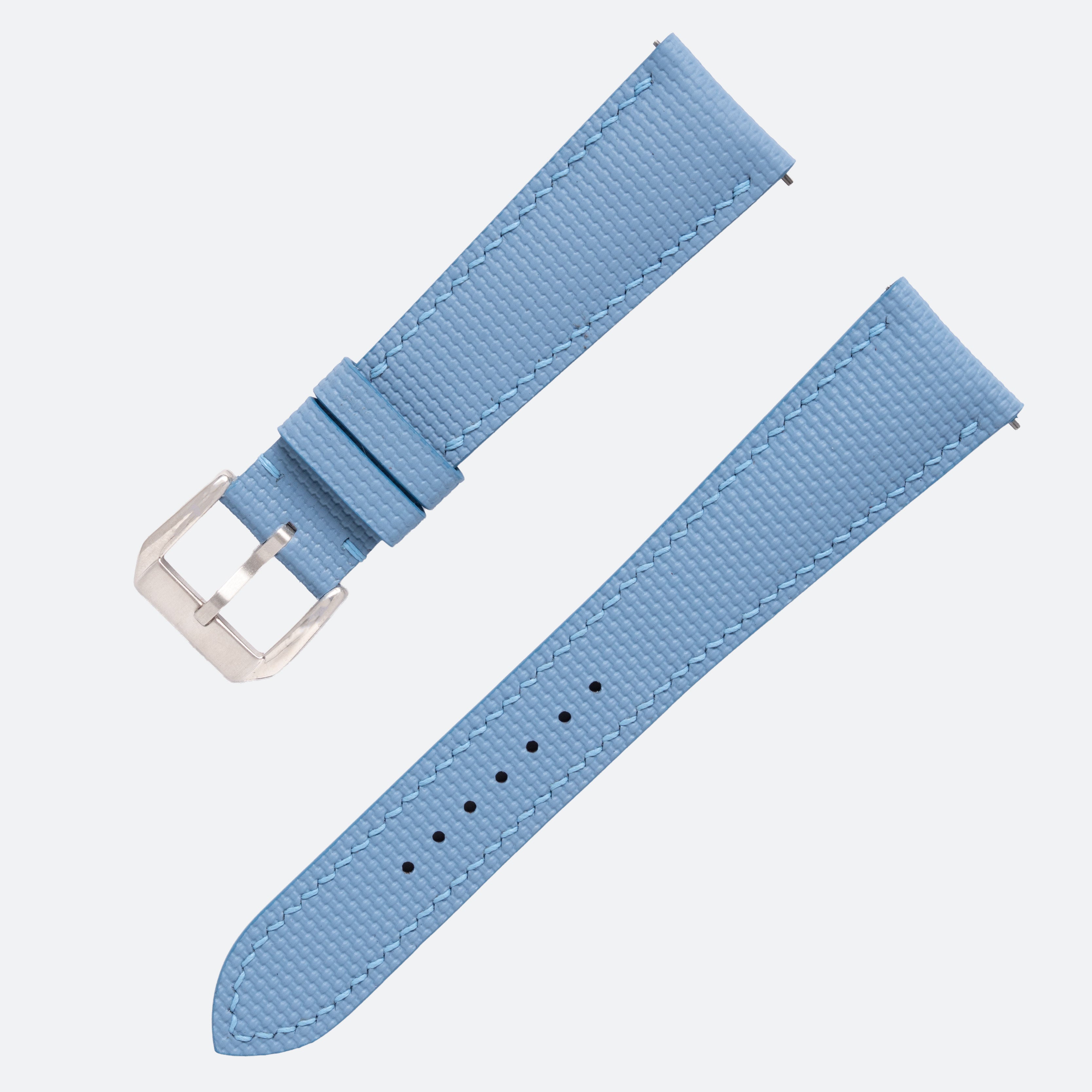 RUBBERISED SAILCLOTH STRAP | ICE BLUE