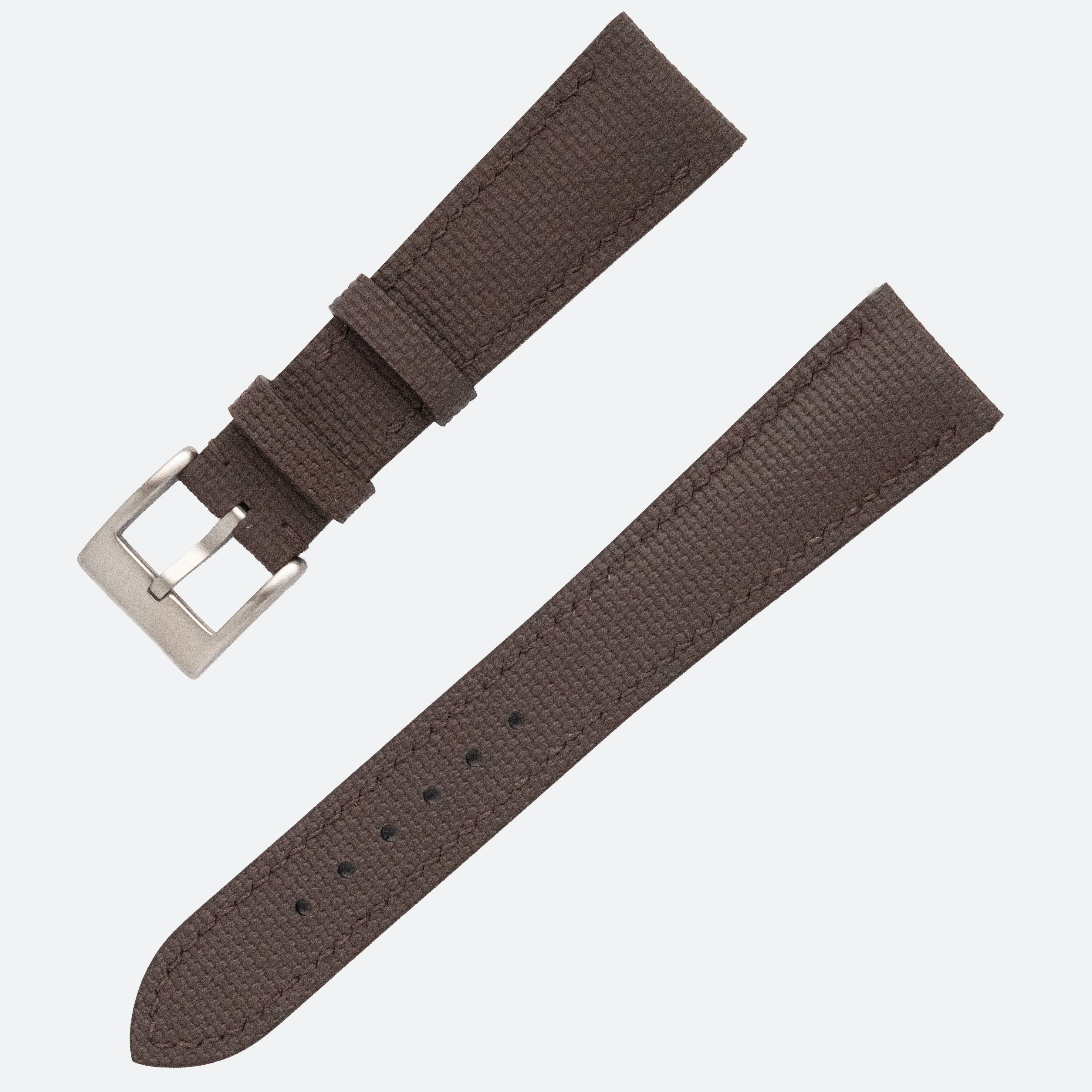 RUBBERISED SAILCLOTH STRAP | BROWN