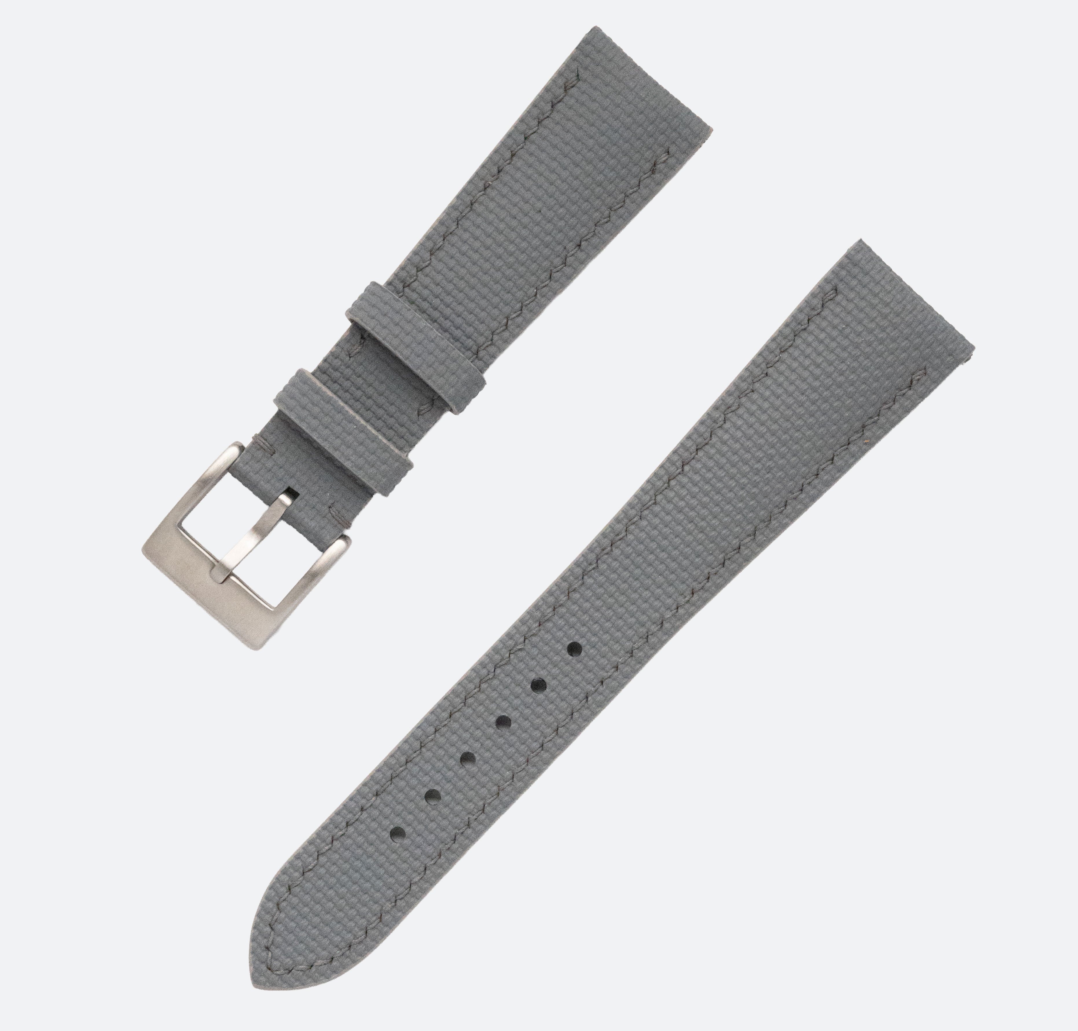 RUBBERISED SAILCLOTH STRAP | GREY