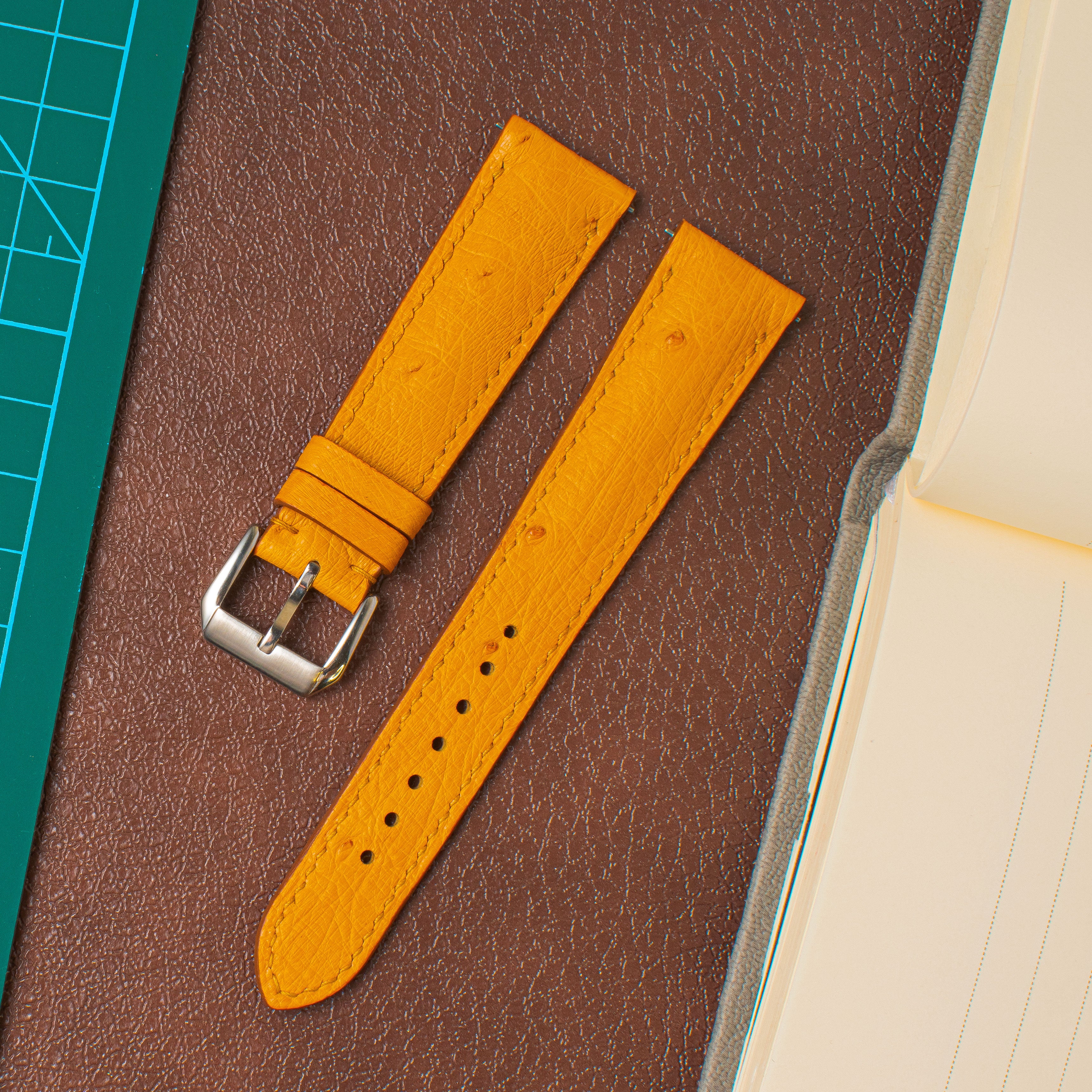 OSTRICH BELLY | MUSTARD