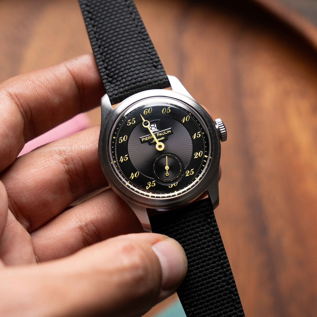 RUBBERISED SAILCLOTH STRAP | BLACK