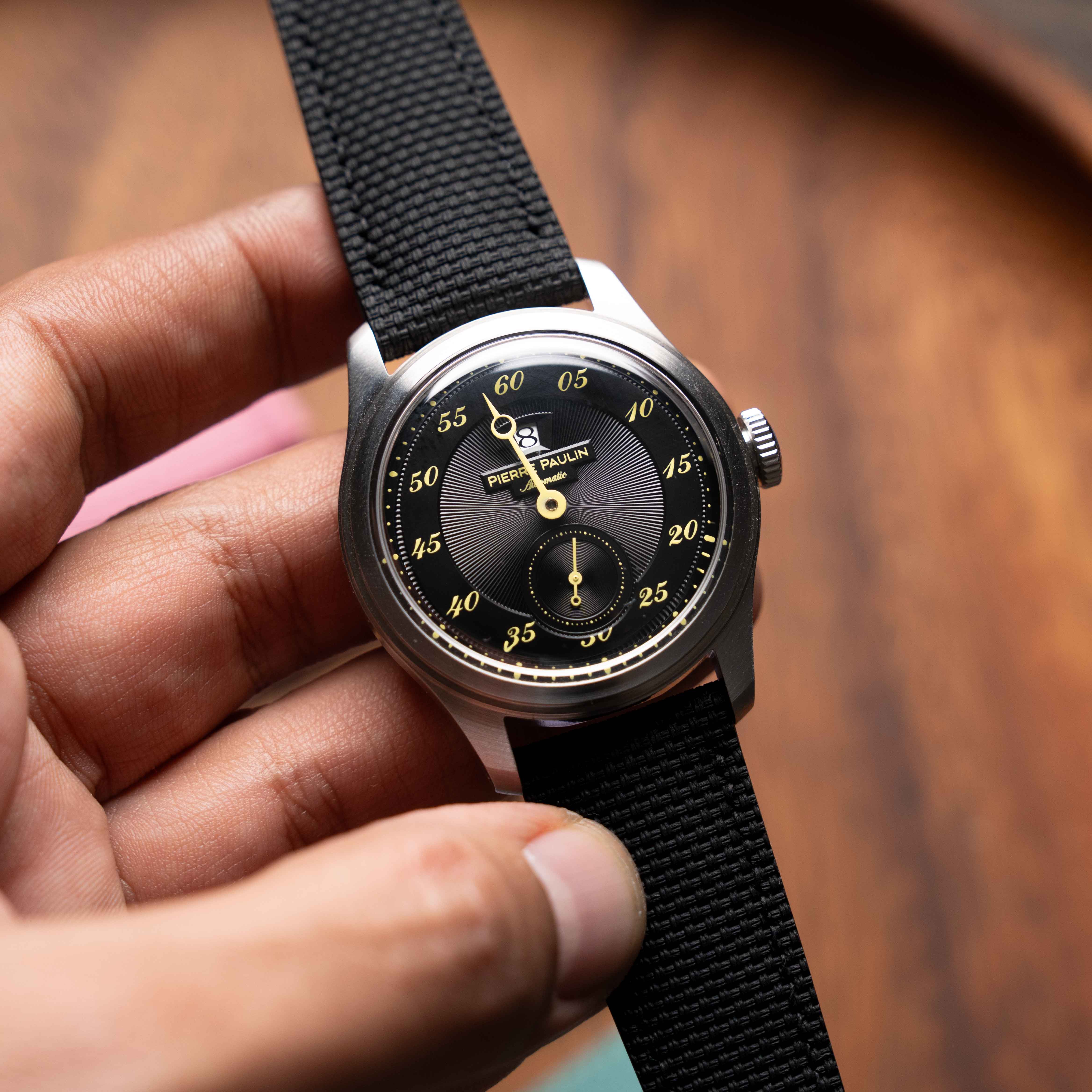 RUBBERISED SAILCLOTH STRAP | BLACK