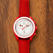 RUBBERISED SAILCLOTH STRAP | RED