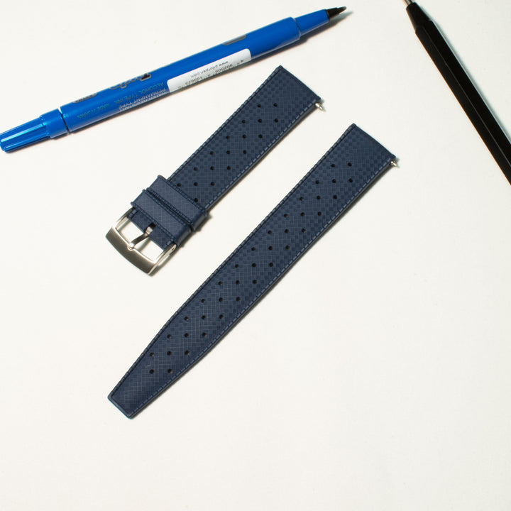 TROPIC FKM RUBBER STRAP | NAVY BLUE | OPTO WATCH CO