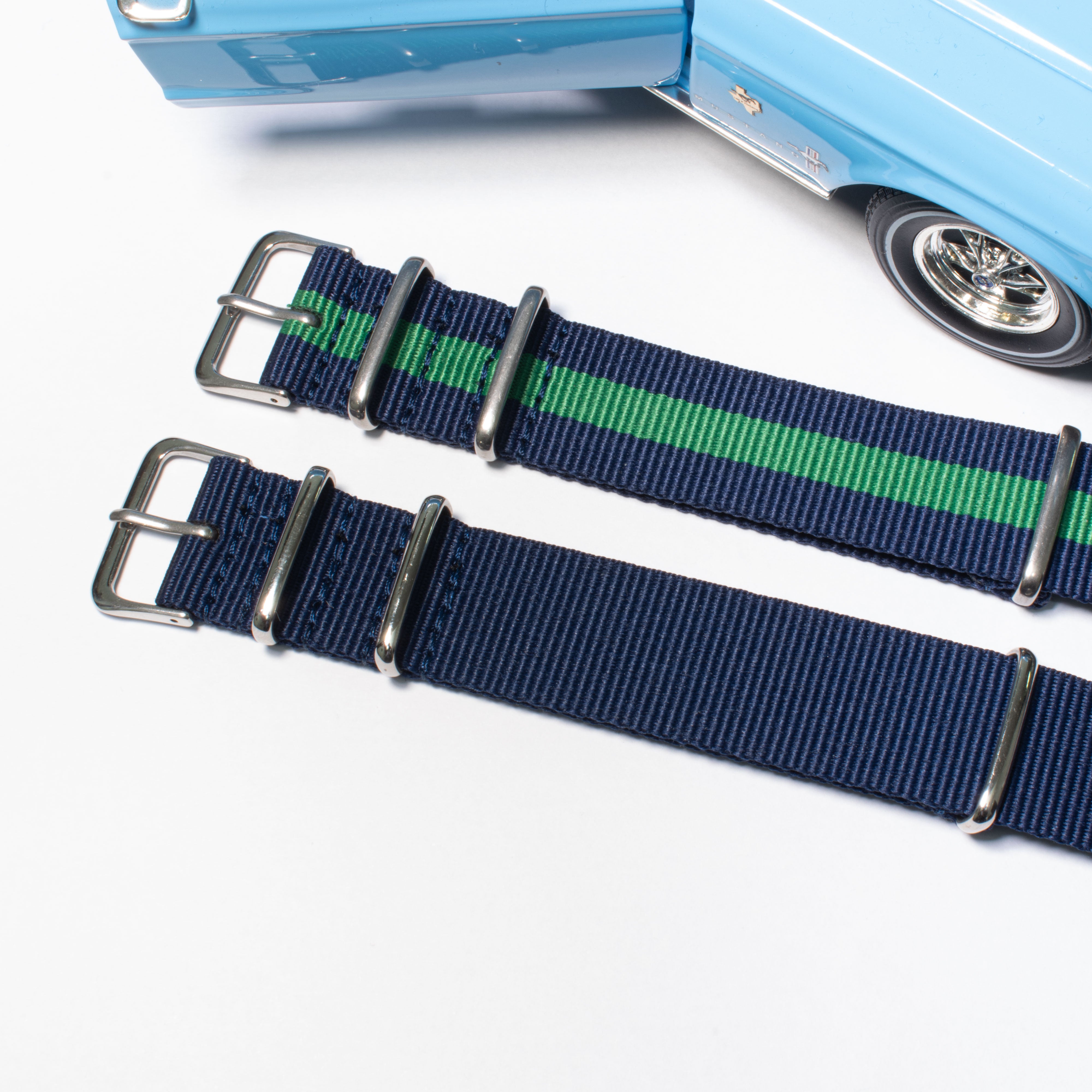 NATO STRAP | GREEN AND BLUE