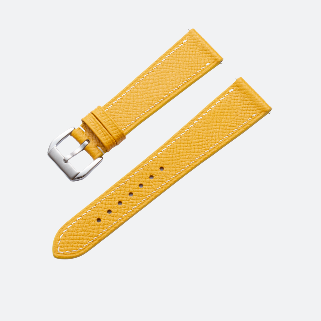 EPSOM | YELLOW LEATHER WATCH STRAP | OPTO WATCH CO