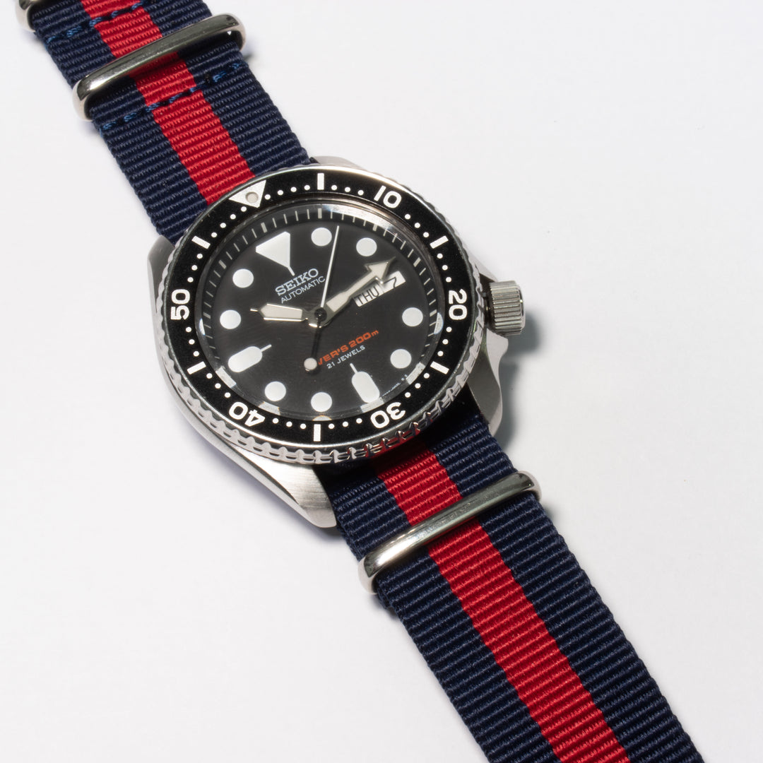 NATO STRAP | BLUE AND RED