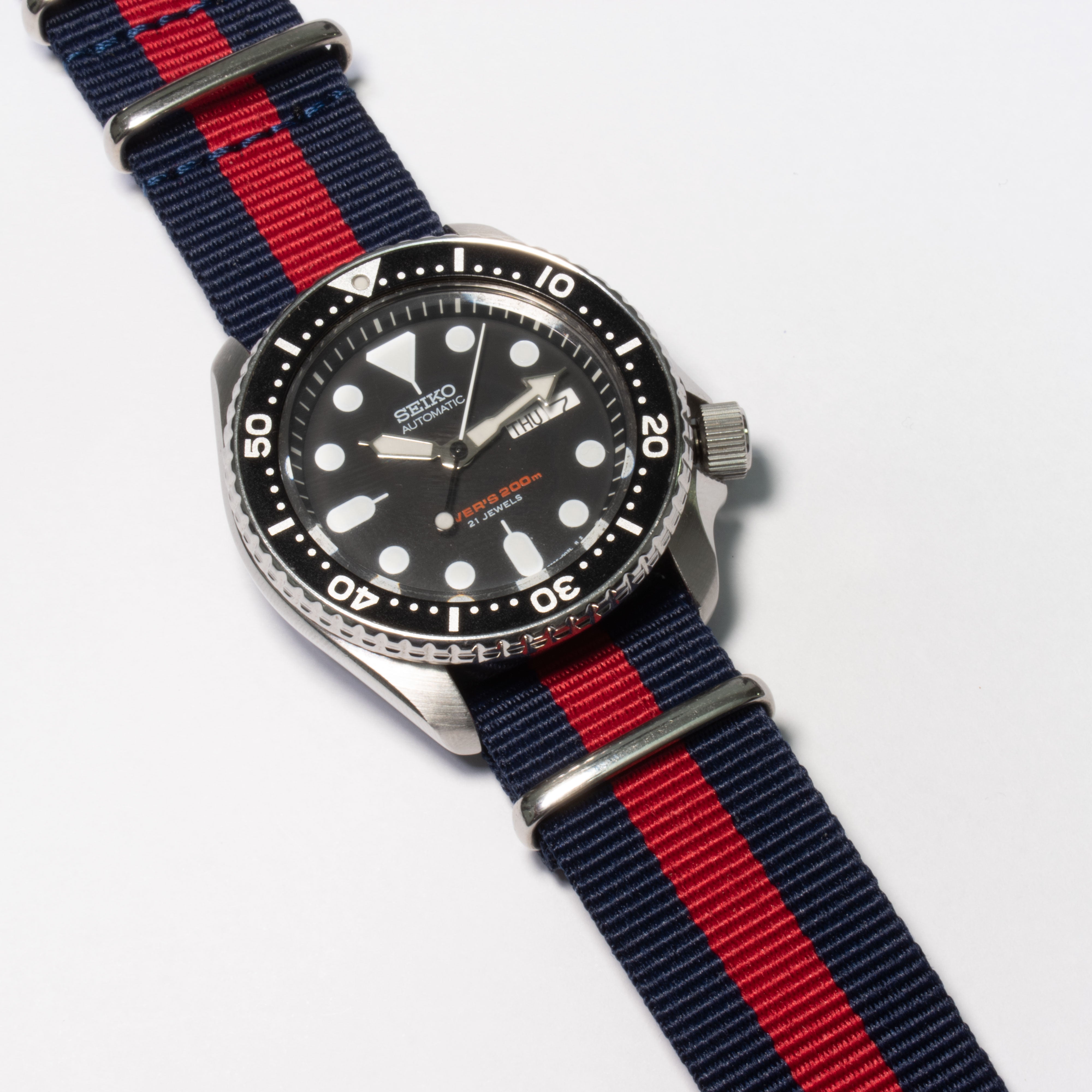 NATO STRAP | BLUE AND RED