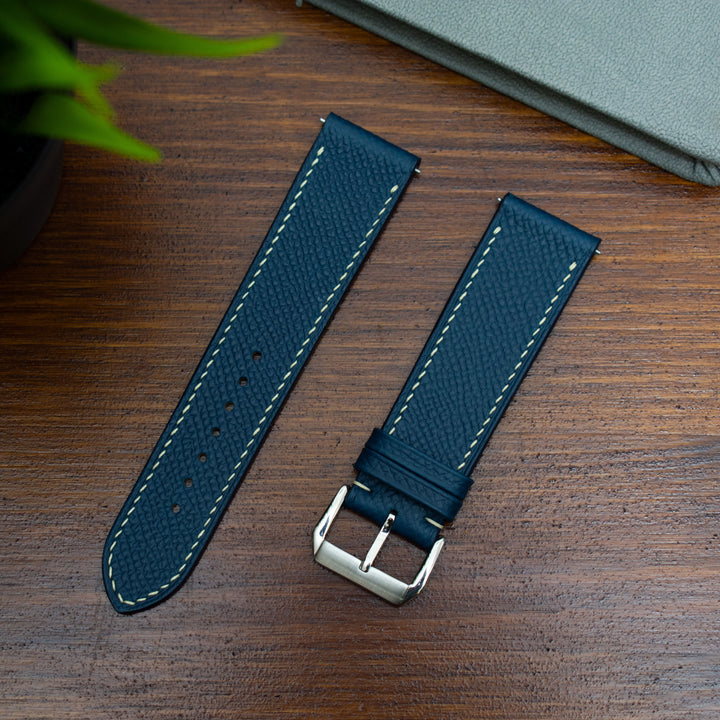 EPSOM | BLUE LEATHER WATCH STRAP | OPTO WATCH CO