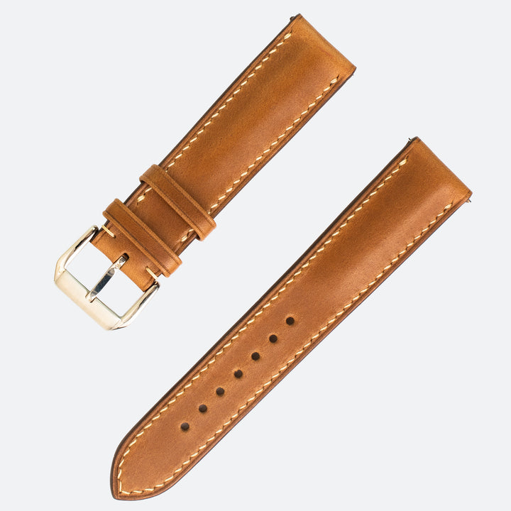 HORWEEN CHROMECXEL | TAN LEATHER WATCH STRAP | OPTO WATCH CO