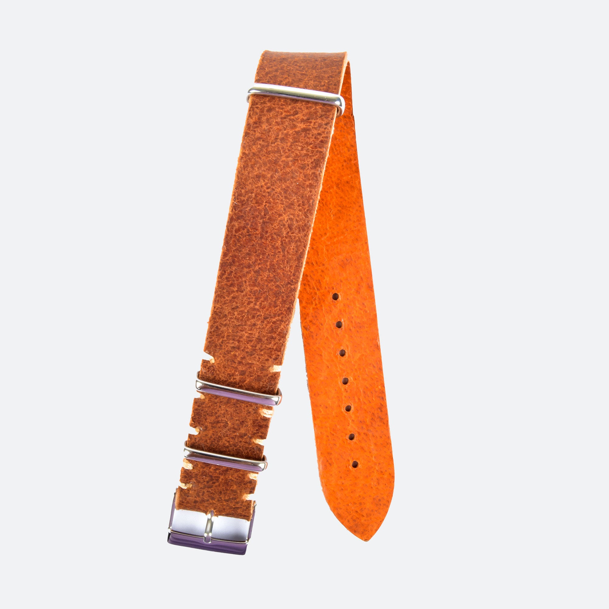 LEATHER NATO STRAP | DARK BROWN