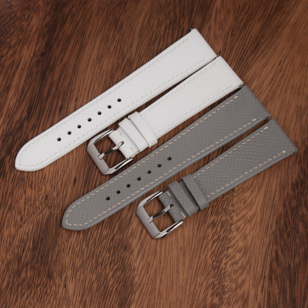 EPSOM | WHITE LEATHER WATCH STRAP | OPTO WATCH CO