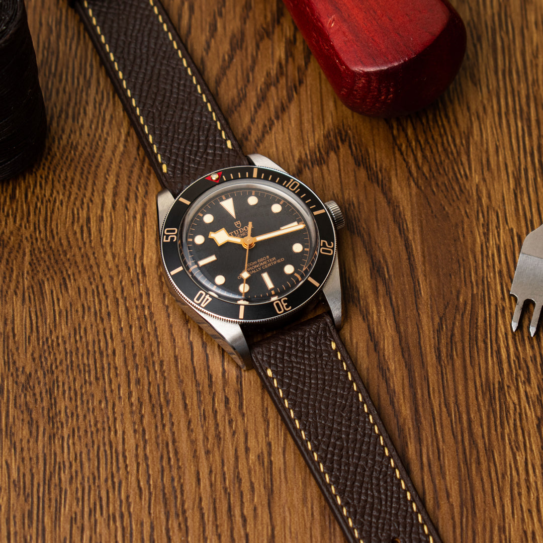 EPSOM | BROWN LEATHER WATCH STRAP | OPTO WATCH CO