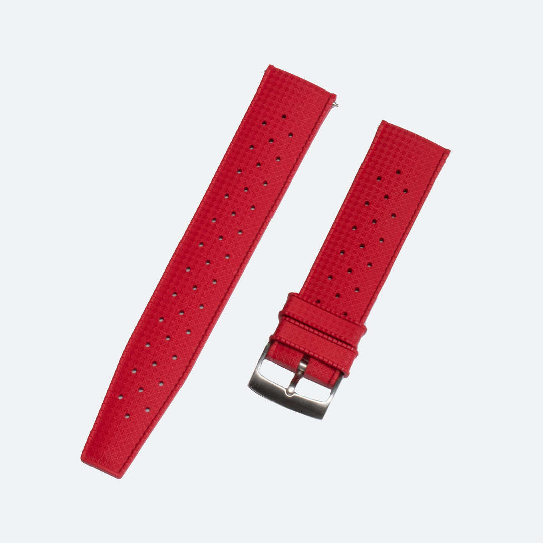 TROPIC FKM RUBBER STRAP | RED | OPTO WATCH CO