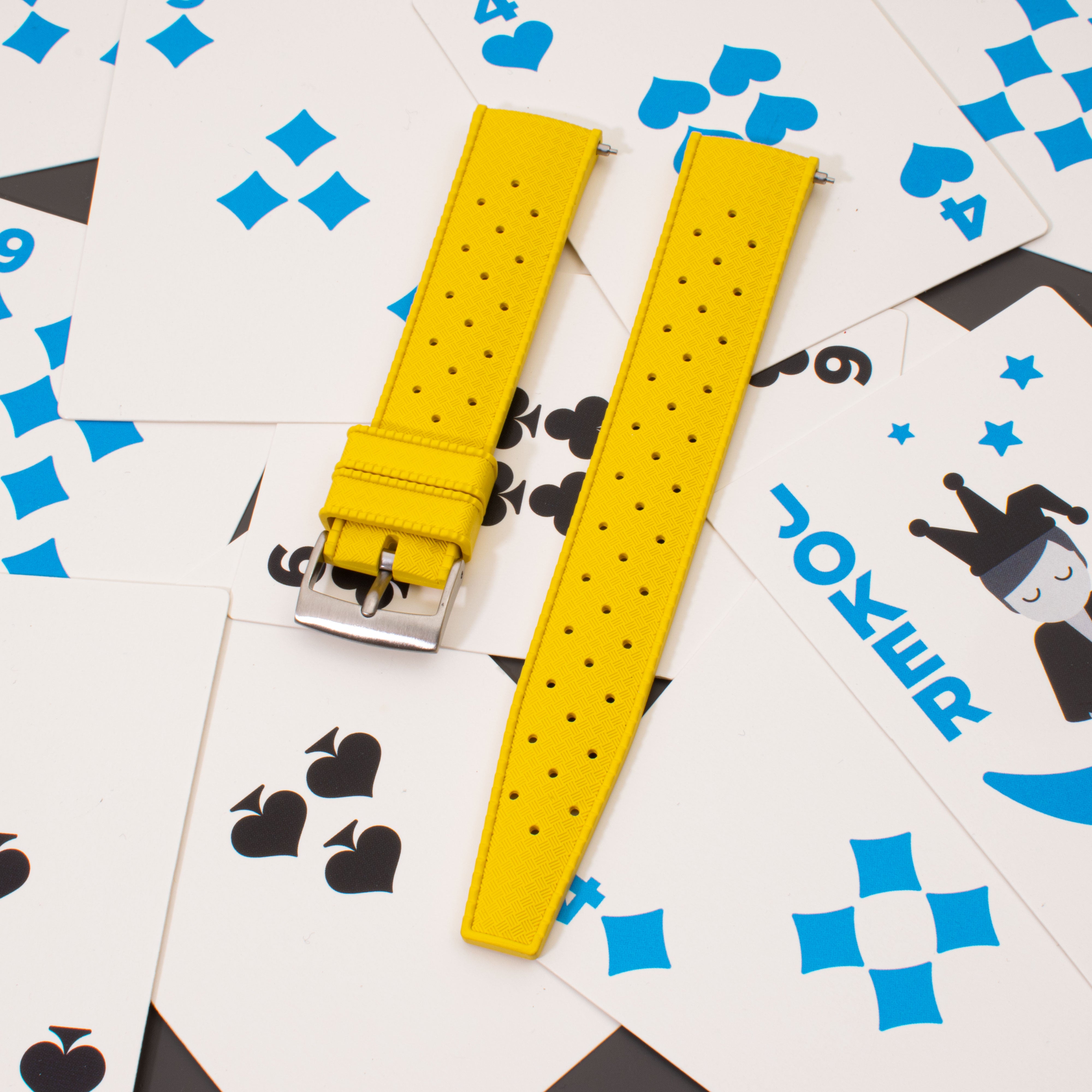 TROPIC FKM RUBBER STRAP | YELLOW | OPTO WATCH CO